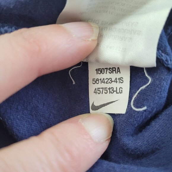 Superbowl 50 Denver Broncos Shirt Womens L (Fits Like M) Blue Nike Athletic Fit‎ - Picture 6 of 12